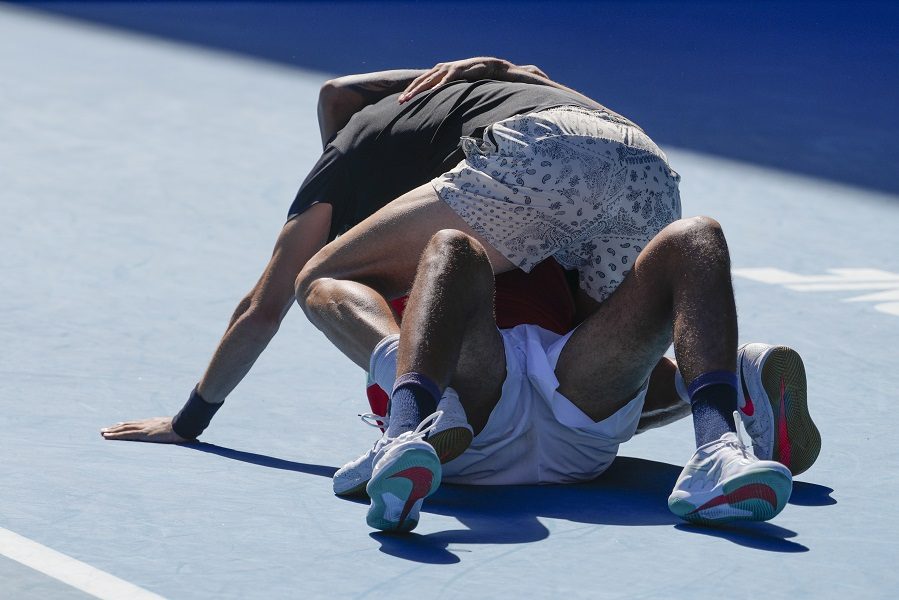 DELIRIJUM Kirjos i Kokinakis burno proslavili ulazak u finale Australijan opena (VIDEO)