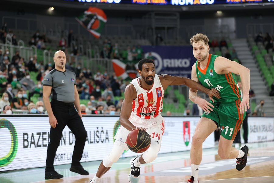 LUDA UTAKMICA U LJUBLJANI Zvezda slavila minimalcem, Cedevita Olimpija promašila šut za pobedu