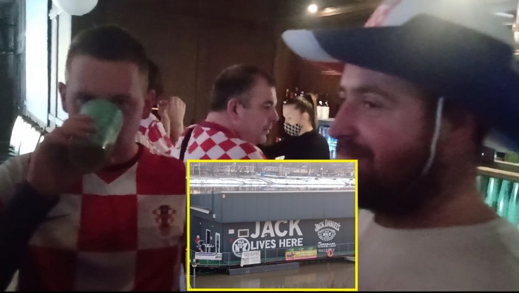 U GROTLU MaxBet sport u fan zoni navijača Hrvatske uoči meča sa Srbijom (VIDEO)