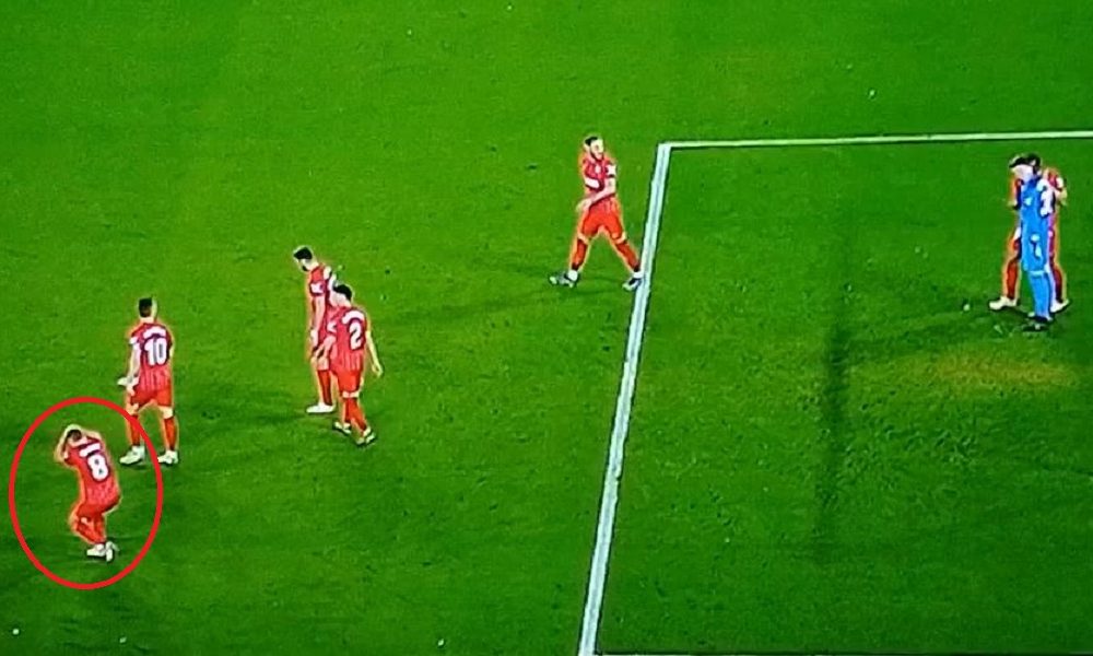 HAOS U SEVILJI Andaluzijski derbi prekinut jer je fudbaler pogođen u glavu (VIDEO)
