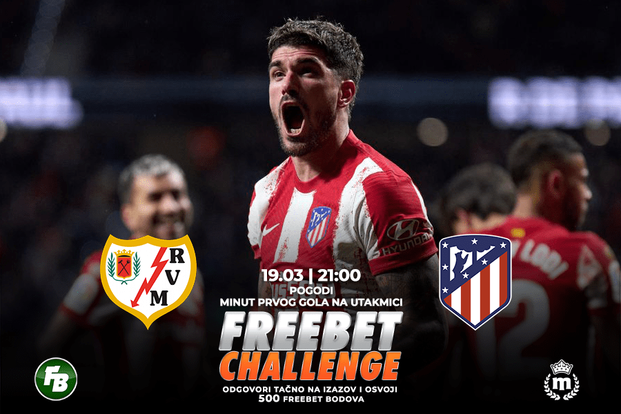 IGRE Pogodi minut prvog gola na meču Rajo Valjekano – Atletiko Madrid