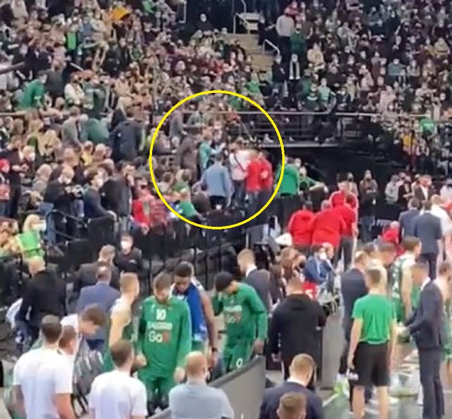 FRKA Isplivao snimak napada na navijače Crvene zvezde u dvorani u Kaunasu (VIDEO)