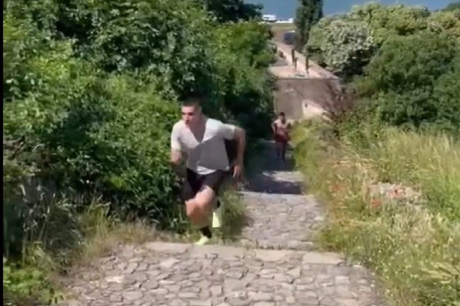 Milenković i Radonjić „gutaju“ kilometre po Kalemegdanu (VIDEO)