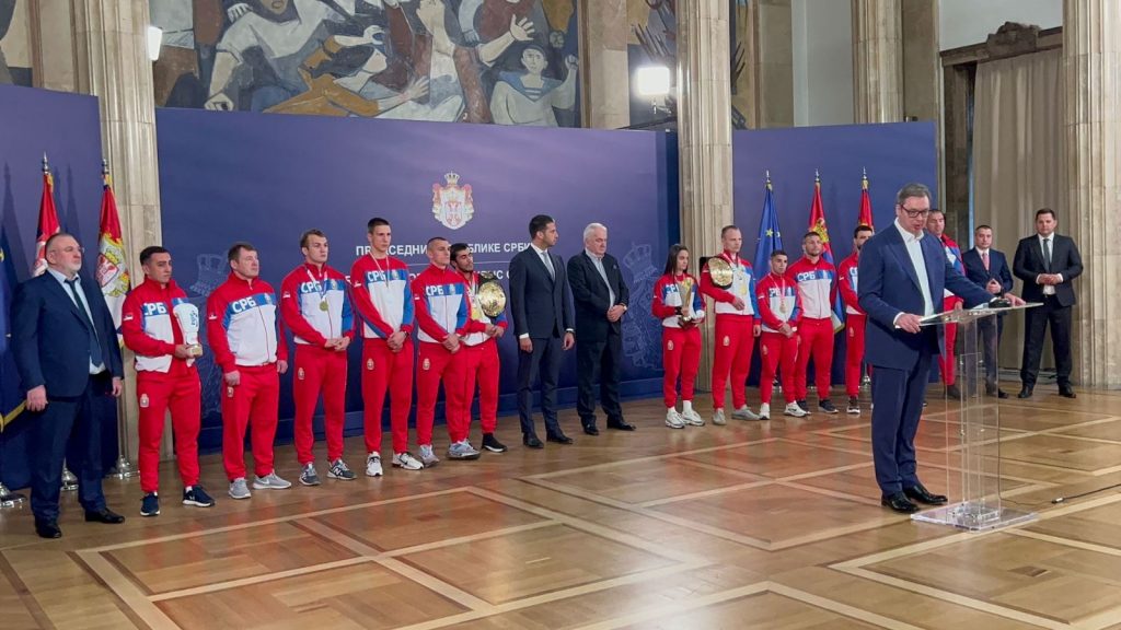Vučić primio zlatne boksere: Nisam mislio da je moguć tako brz povratak u Evropu i svet