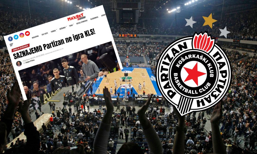 POTVRĐENA EKSKLUZIVNA VEST MAXBET SPORTA Partizan ne igra KLS! Ovo su razlozi