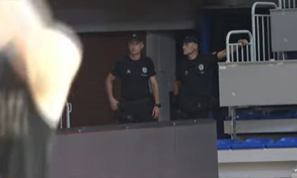 PREVAZIŠLO GRANICE IGRE Partizan pokazao kako policija obezbeđuje njihov trening (VIDEO)