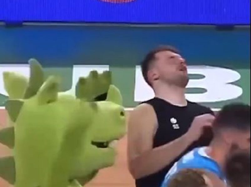 DOBIO PO NOSU Zmaj udario Dončića posle utakmice (VIDEO)