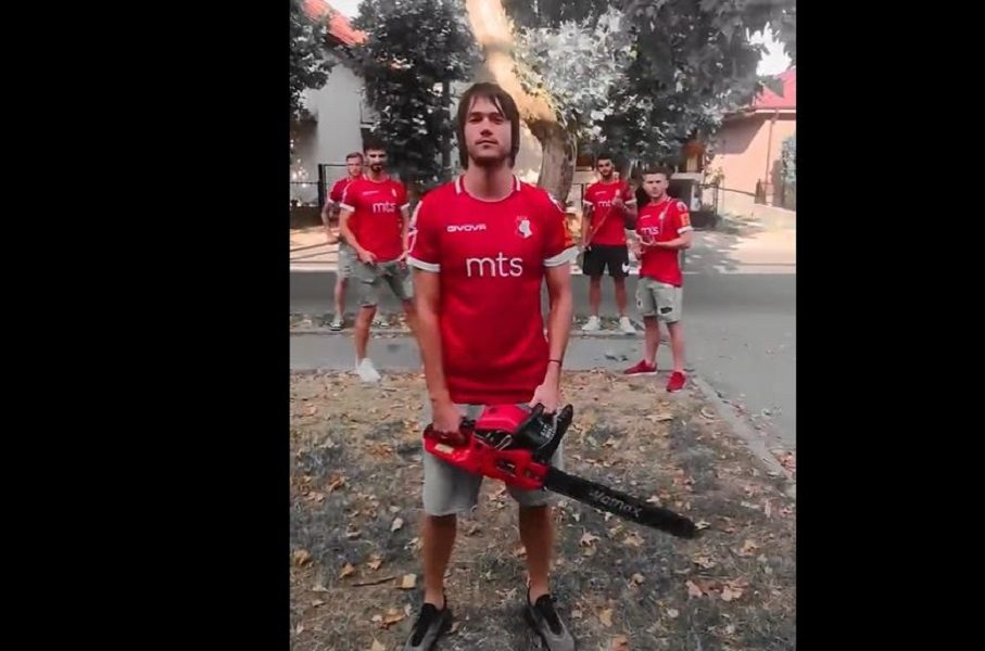 SUPERLIGAŠKI OBRAČUN Napredak motornom testerom na drvo javorovo! Ivanjičani citirali sina Dragana (VIDEO)