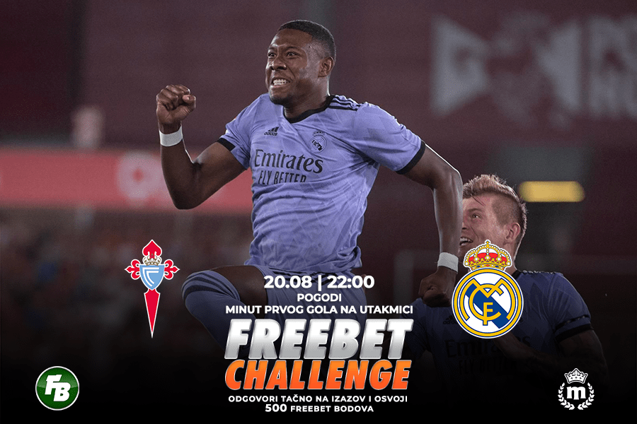IGRE Pogodi minut prvog gola na meču Selta – Real Madrid