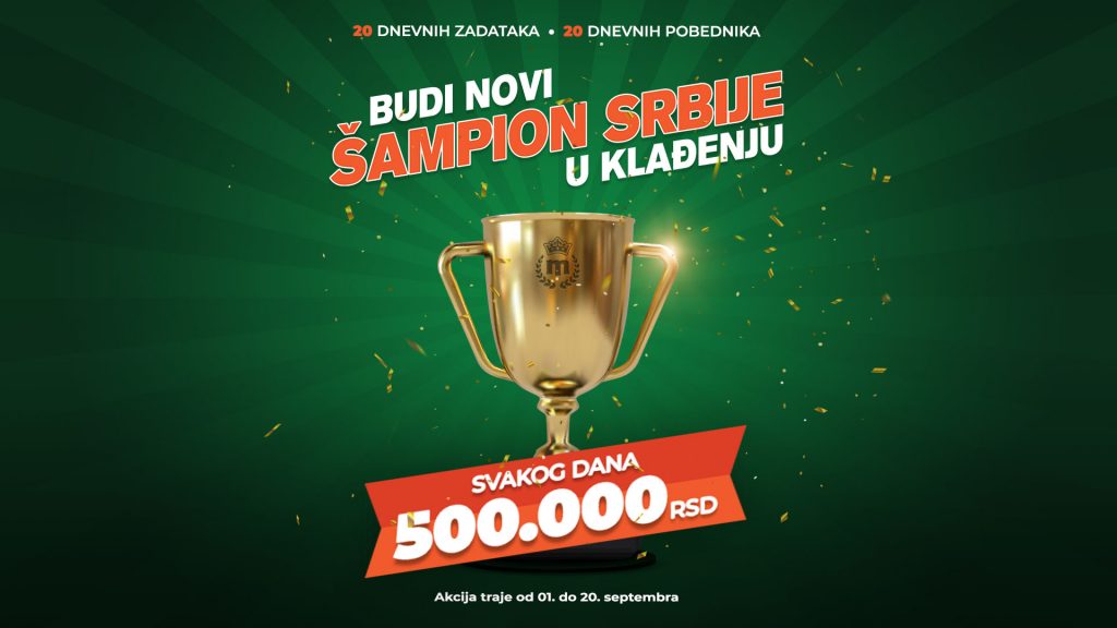 Budi novi šampion Srbije u klađenju! Pred tobom je treći zadatak