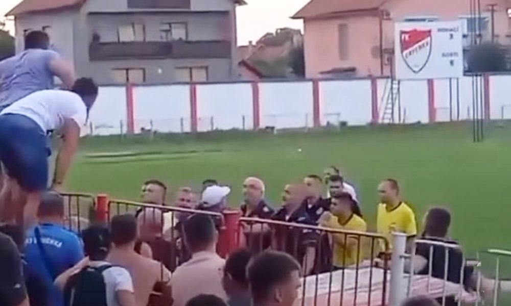 SKANDAL Navijači Crvenke napali sudijsku trojku, letele flaše, pljuštale uvrede i pretnje (VIDEO)