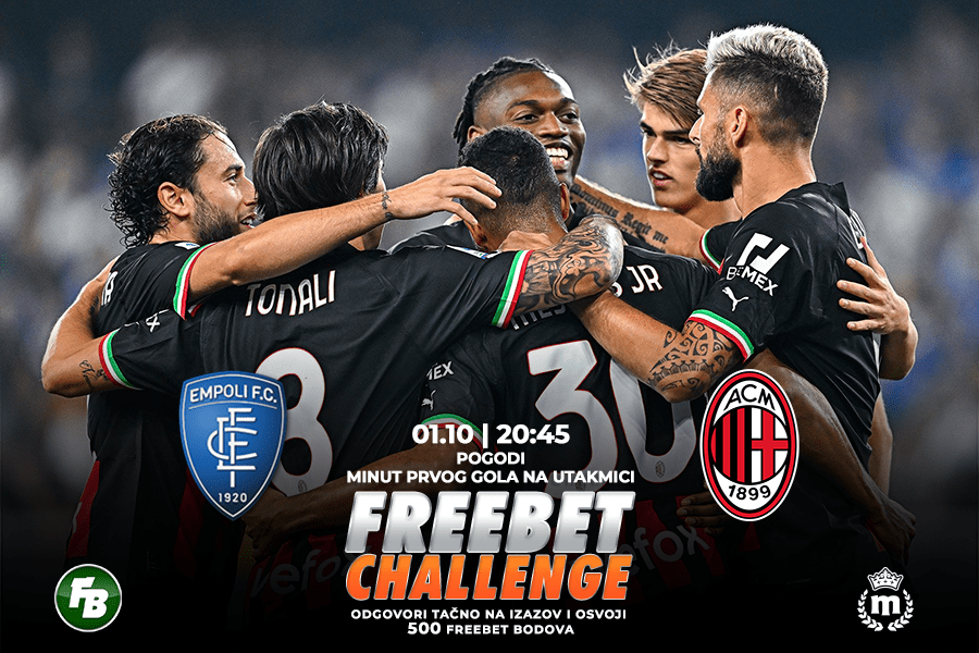 IGRE Pogodi minut prvog gola na meču Empoli – Milan