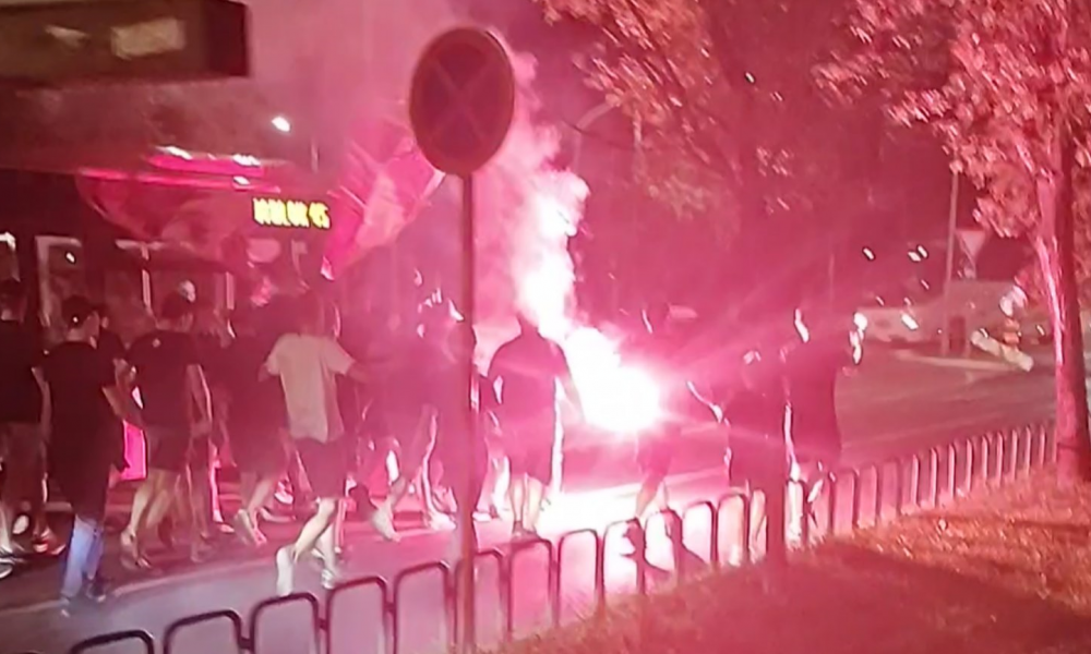 ATMOSFERA VEĆ PAKLENA „Brigadiri“ krenuli ka Marakani (VIDEO)