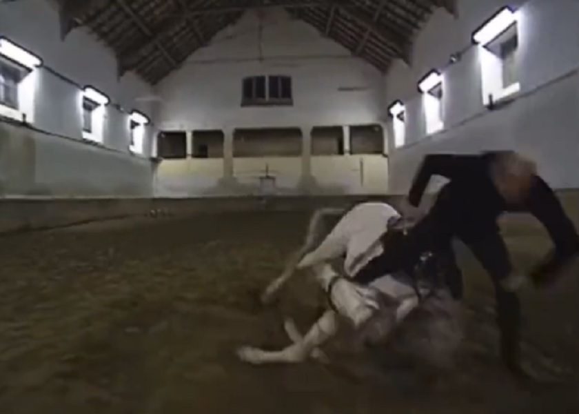 ZIDAN KAO KASKADER Slavni Francuz pao s konja, ali su i on i životinja znali šta rade (VIDEO)