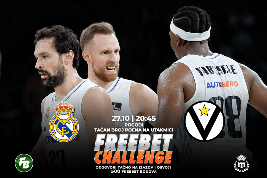 IGRE Pogodi tačan broj poena na meču Real Madrid – Virtus