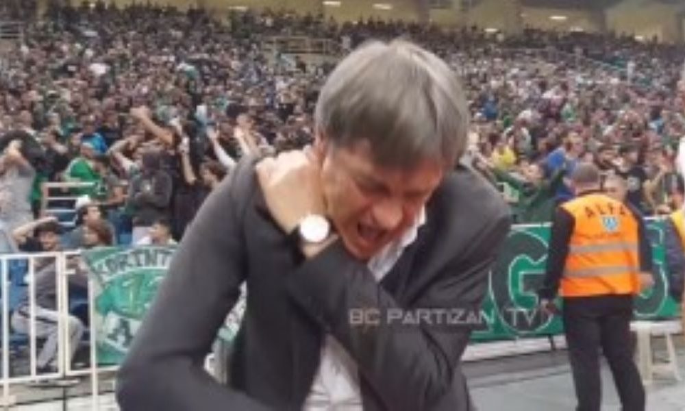 SKANDAL U ATINI Lekar Partizana pogođen flašom sa tribina (VIDEO)