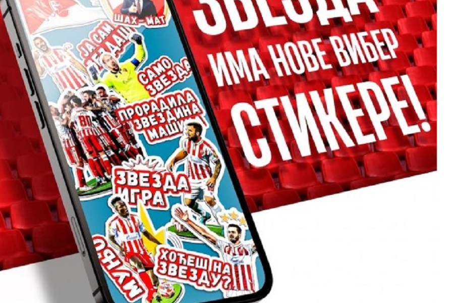 Zvezda predstavila novi paket stikera