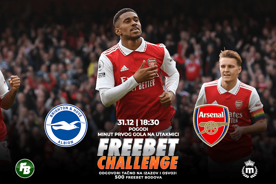 IGRE Pogodi minut prvog gola na meču Brajton – Arsenal