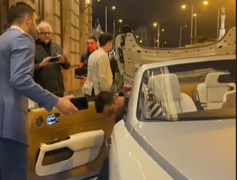 EVO GDE JE KRISTIJANO RONALDO Dok čeka novi klub, viđen u noćnom provodu, provozao se sa ženom u poklonu vrednom 300.000 evra (VIDEO)