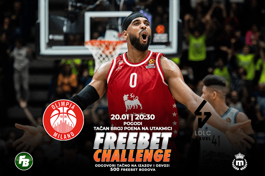 IGRE Pogodi tačan broj poena na meču Olimpija Milano – Asvel