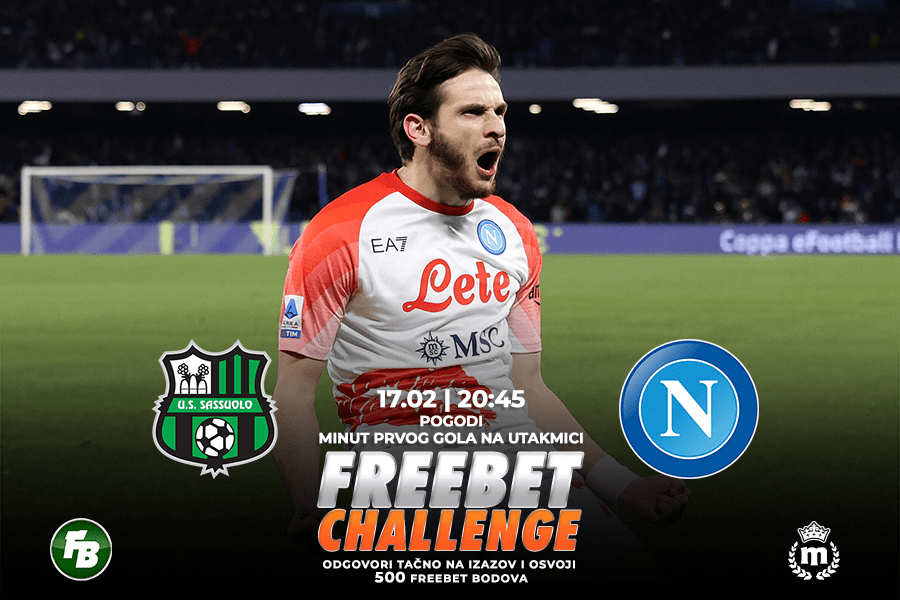 IGRE Pogodi minut prvog gola na meču Sasuolo – Napoli
