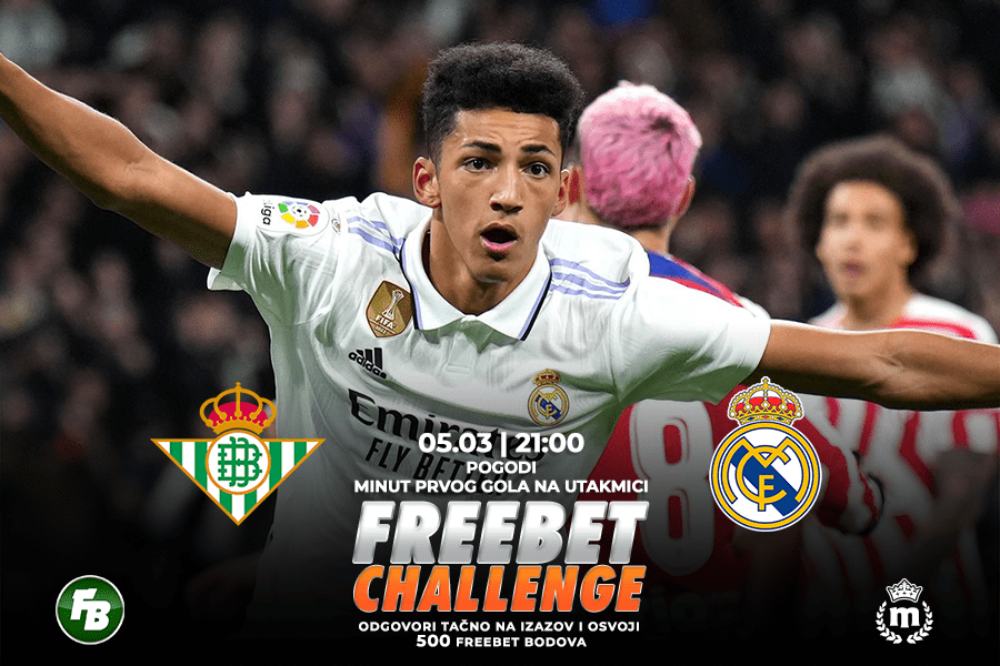 IGRE Pogodi minut prvog gola na meču Betis – Real Madrid