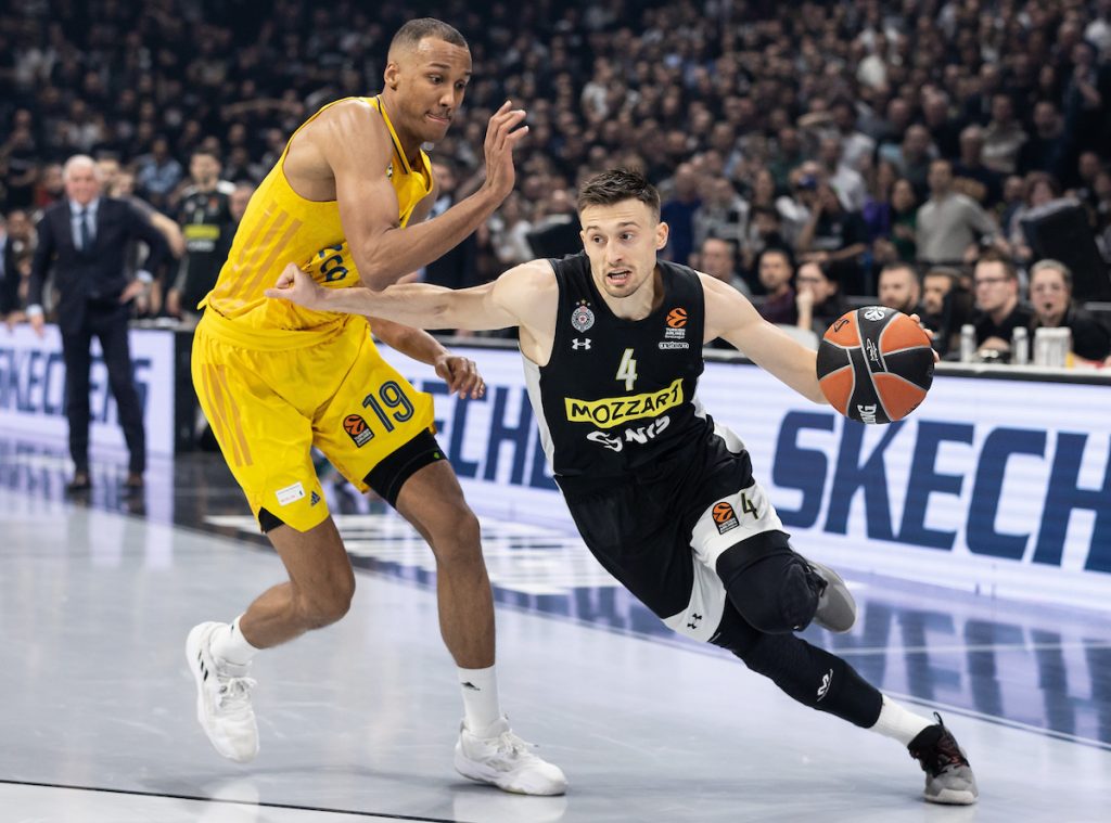 ČETVRTINA BILA DOVOLJNA Partizan se kockao, pa razbio nezgodnog protivnika! Top 8 je za nijansu bliže (VIDEO)