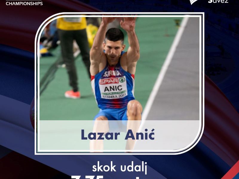 Lazar Anić u finalu Dvoranskog EP