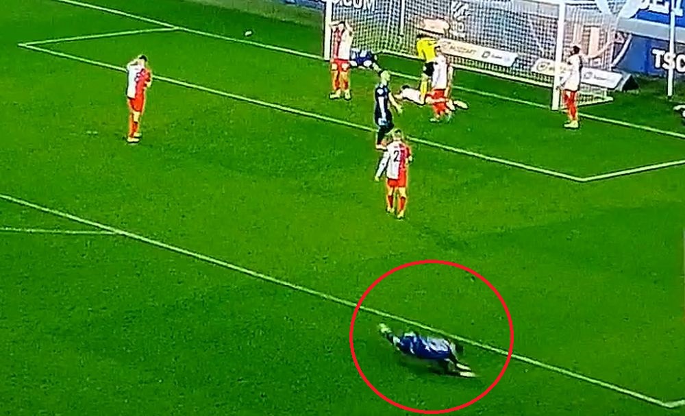 HIT REAKCIJA Igrač TSC-a se u neverici bacio na travu i udarao rukama! Neverovatno šta nije bio gol (VIDEO)
