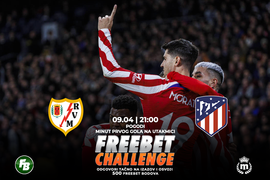 IGRE Pogodi minut prvog gola na meču Rajo Valjekano – Atletiko Madrid