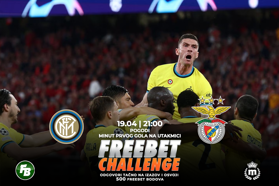 IGRE Pogodi minut prvog gola na meču Inter – Benfika