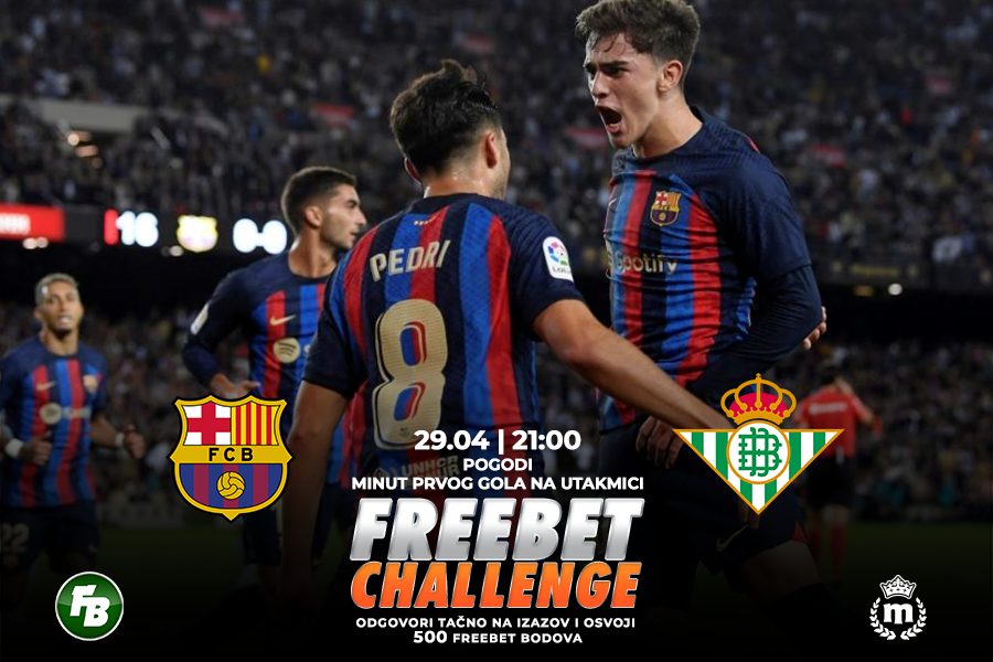IGRE Pogodi minut prvog gola na meču Barselona – Betis