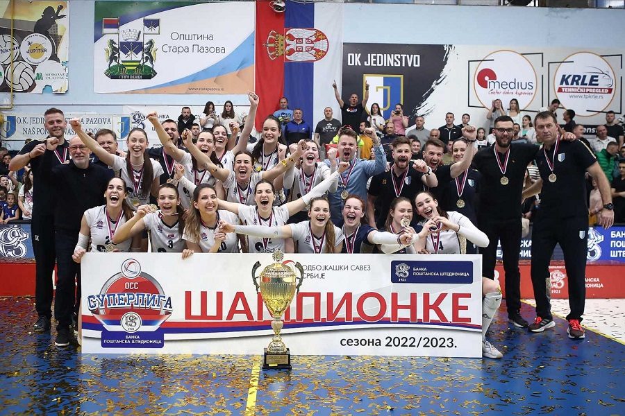 NAJVEĆI USPEH U ISTORIJI Jedinstvo iz Stare Pazove šampion Srbije u odbojci
