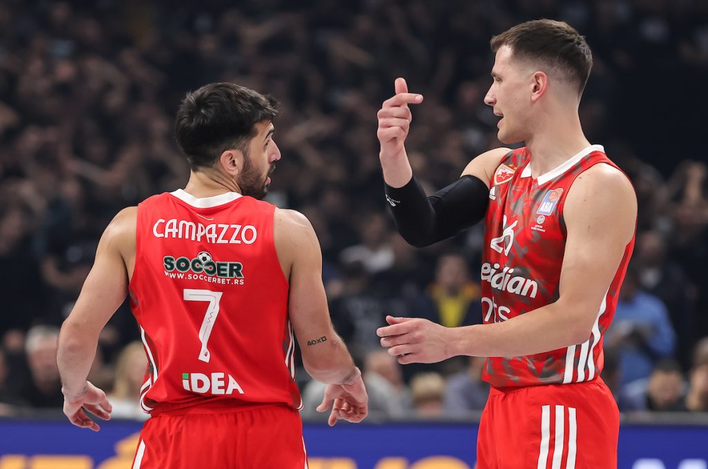 POLUVREME U BARU Zvezda brutalna, posle 20 minuta košarke ima 22 poena viška