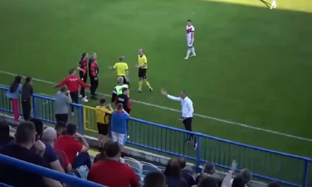 INCIDENT U SMEDEREVU Navijač ušao u teren i udario trenera! (VIDEO)
