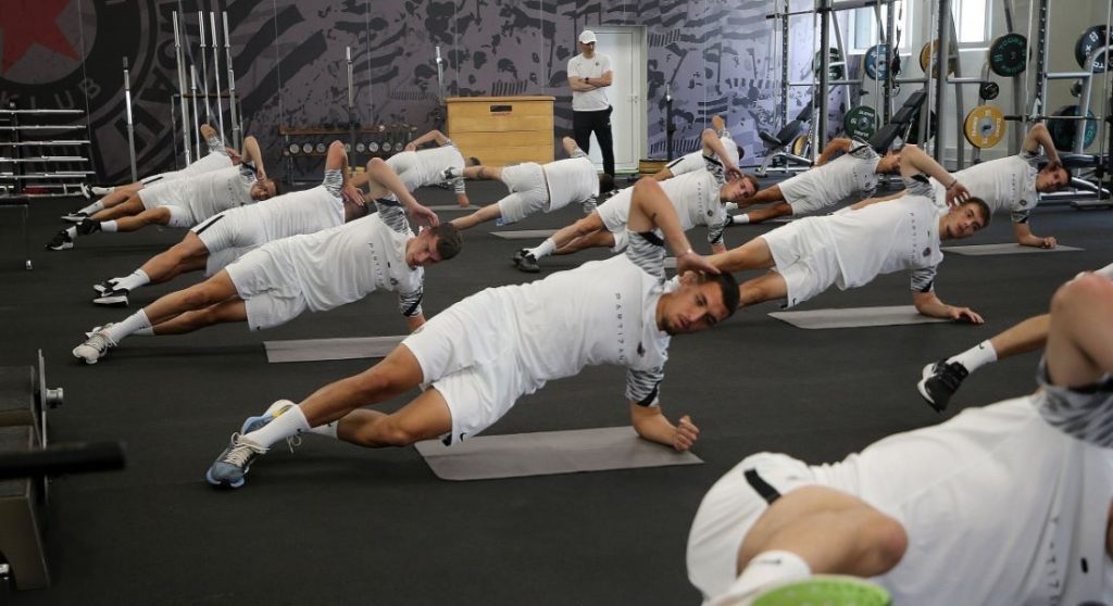 GOTOV ODMOR U HUMSKOJ Partizan počeo pripreme, prvi trening u teretani