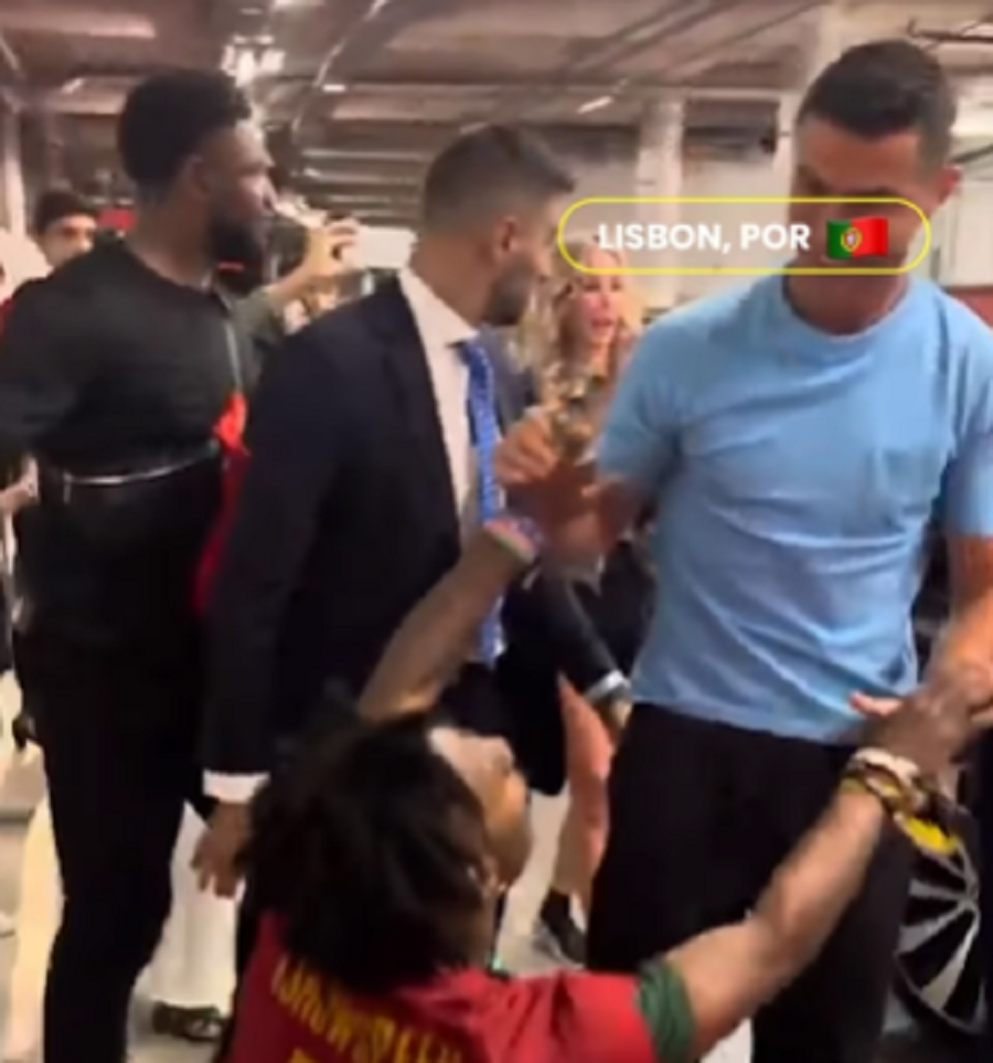 DOBRO GA ZAPROSIO NIJE Navijač pao u trans kada je upoznao Ronalda (VIDEO)
