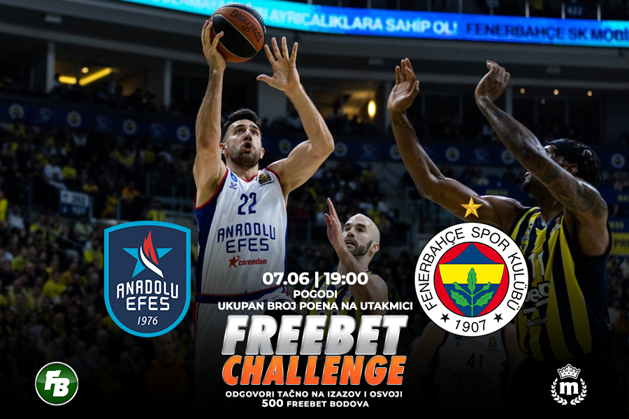 IGRE Pogodi tačan broj poena na meču Efes – Fenerbahče