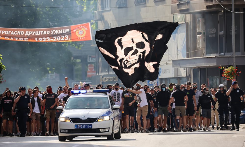 UŽICE CELO CRVENO BELO Korteo do stadiona, na njemu fešta (FOTO)