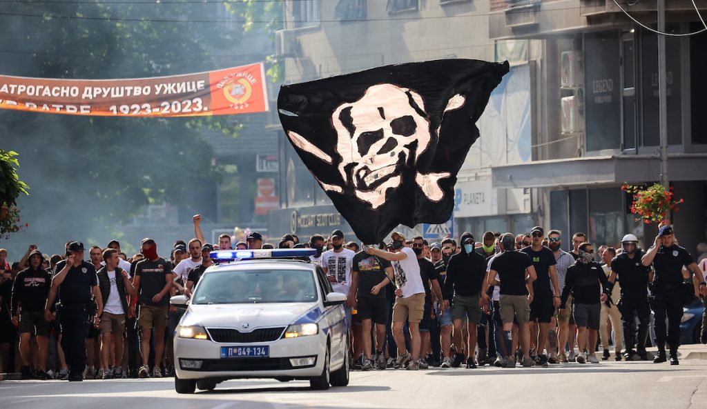 UŽICE CELO CRVENO BELO Korteo do stadiona, na njemu fešta (FOTO)