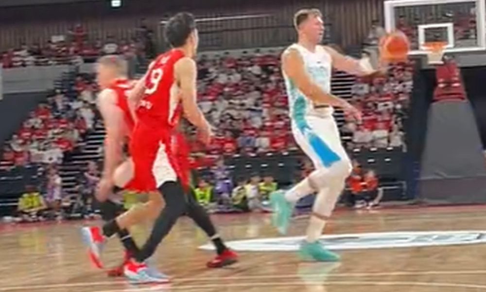 MAĐIONIČAR Dončić se igrao košarke, novi igrač Zvezde mu pomagao! (VIDEO)