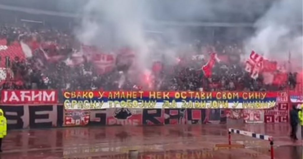 HRVATI VILENE ZBOG PORUKE „DELIJA“ Smeta im šta su navijači Zvezde rekli o Kninu (VIDEO)