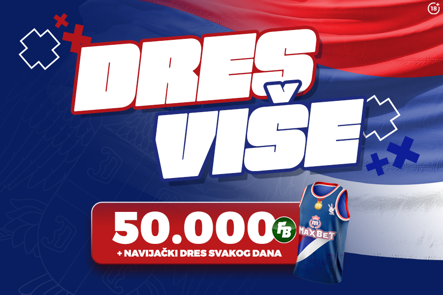 Navijaj za Srbiju u MaxBet dresu!