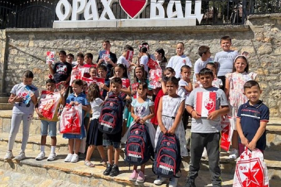 HUMANOST NA DELU Zvezda opremila mališane iz Orahovca i Velike Hoče za školu
