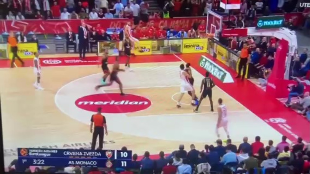 GEDRAITIS „TERORIŠE“ MONAKO Prva četvrtina u znaku Zvezdinog Litvanca (VIDEO)