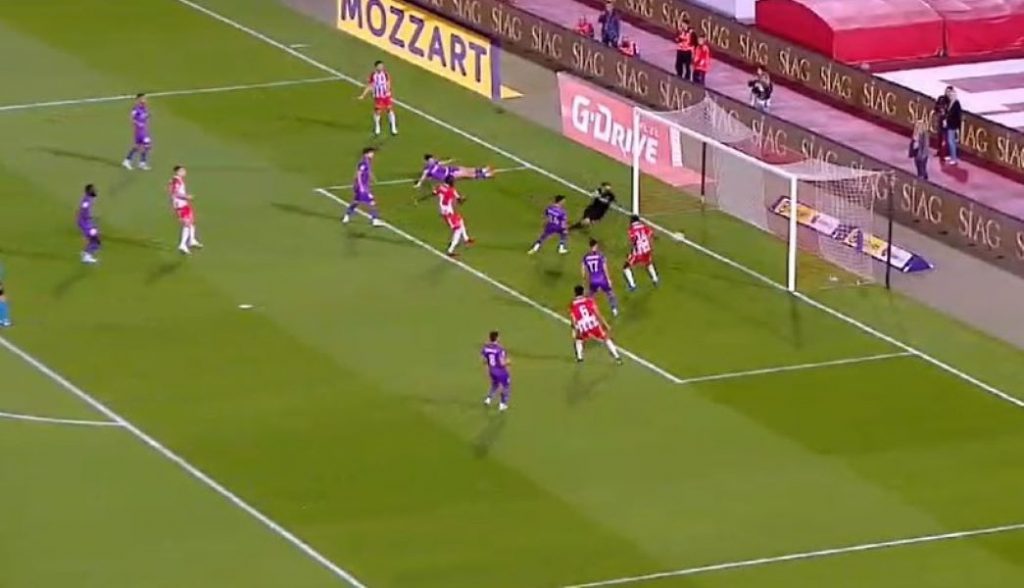 ZVEZDA VODI Autogol Ivanjičana posle centaršuta Ivanića (VIDEO)