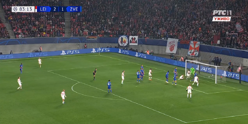 MALO JE OVO NEOZBILJNO Mladi Nedeljković se „pokida“ da spreči gol, ostali gledaju! Olmo za 3:1 (VIDEO)