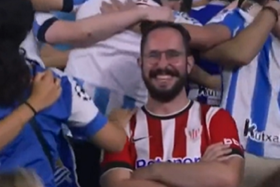 Navijač Atletiko Bilbaa zalutao među pristalice Real Sosijedada… Pogledajte kako se proveo (VIDEO)