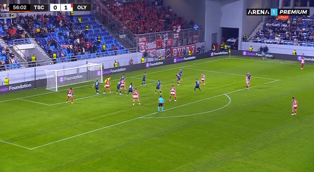 SUVIŠE LAKO Podens se prošetao kroz odbranu TSC-a i duplirao prednost Olimpijakosa (VIDEO)