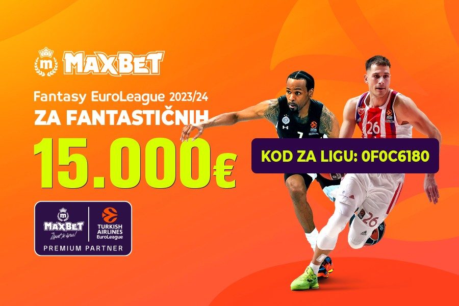 UPADAJ, OSTALO JE JOŠ MALO VREMENA Preko 15.000 prijavljenih ekipa za MaxBet Fantasy Evroligu! Čekaju te fantastične nagrade